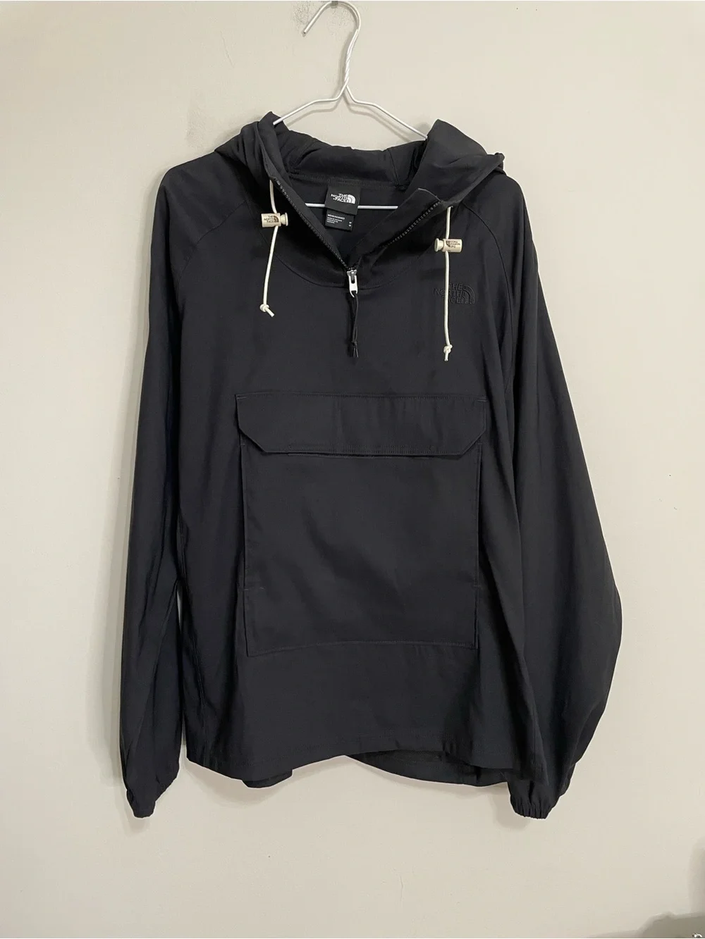 The North Face Men's Black Pullover Anorak Jacket Sz Medium